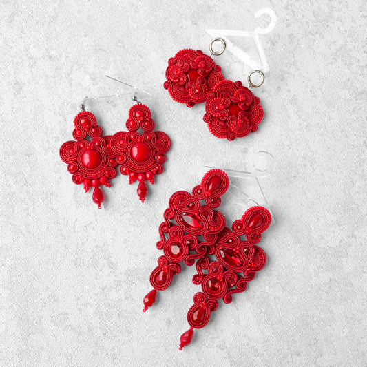 Why Wear Red Soutache Earrings?
