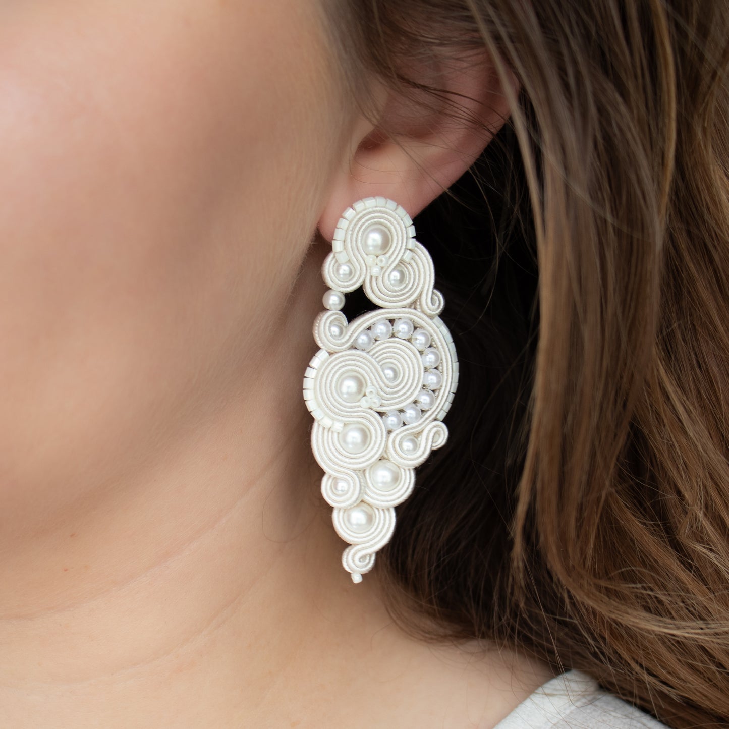 Handmade Bridal Earrings – Unique and Elegant Ivory Jewellery