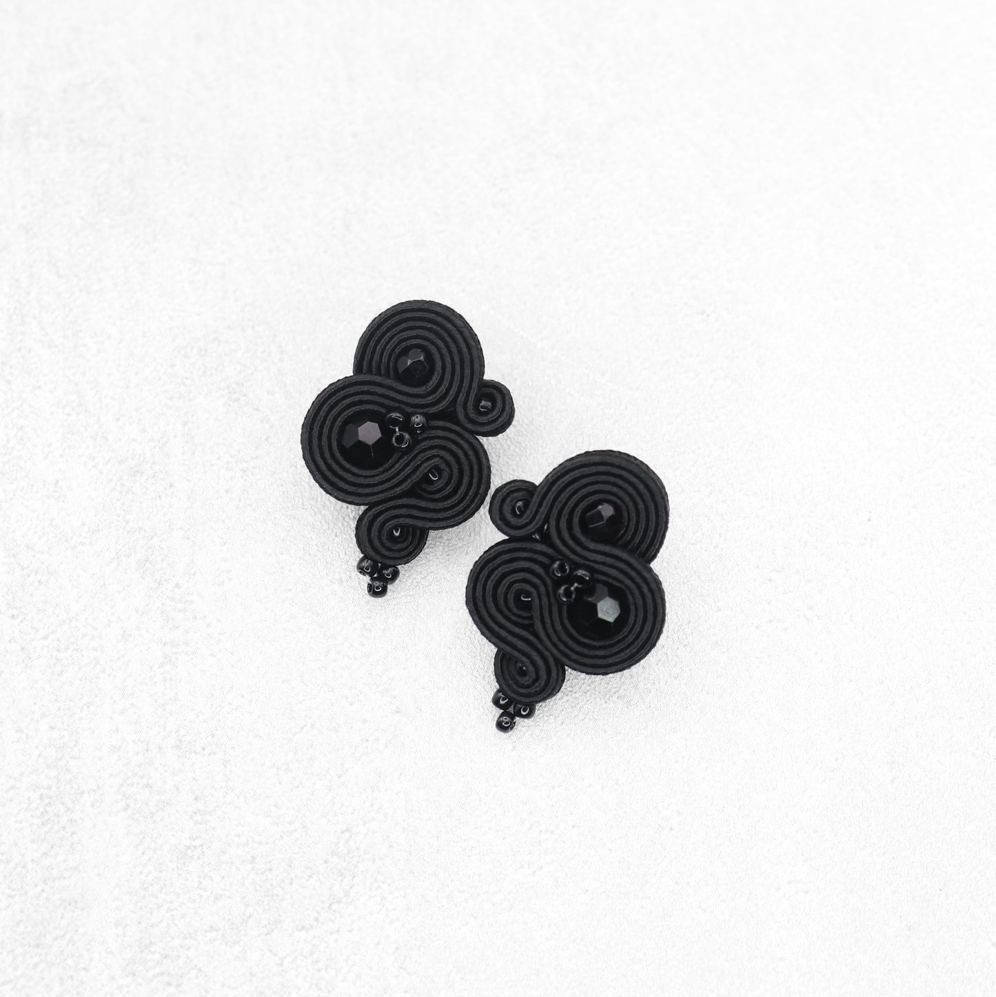 Handmade Black Soutache Earrings – Casual and Stylish Jewellery