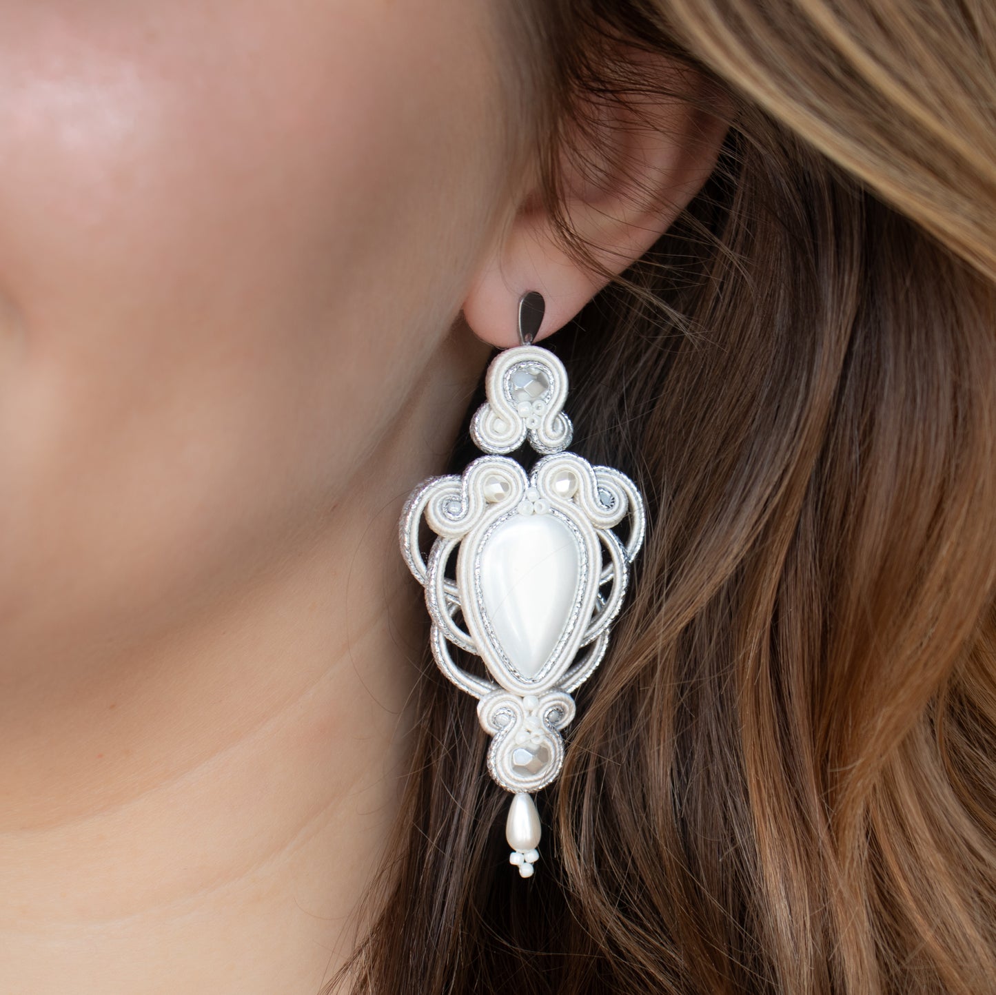 Handmade Soutache Bridal Earrings – Original and Luxurious Jewellery
