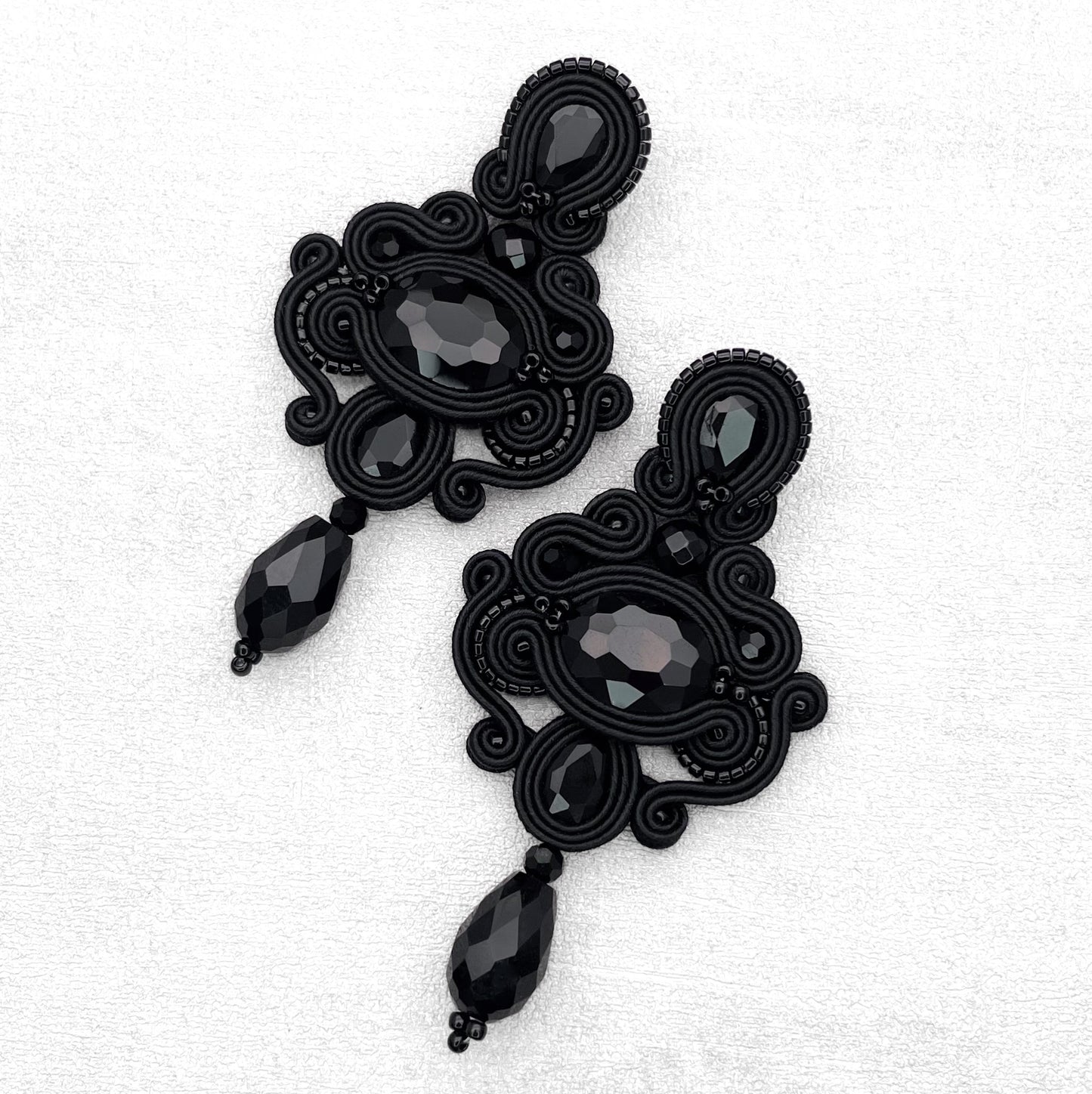 Black Soutache Earrings – Exclusive and Sophisticated Handmade Jewellery